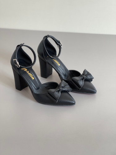 کفش پاپیونی عروسکی مشکی مات