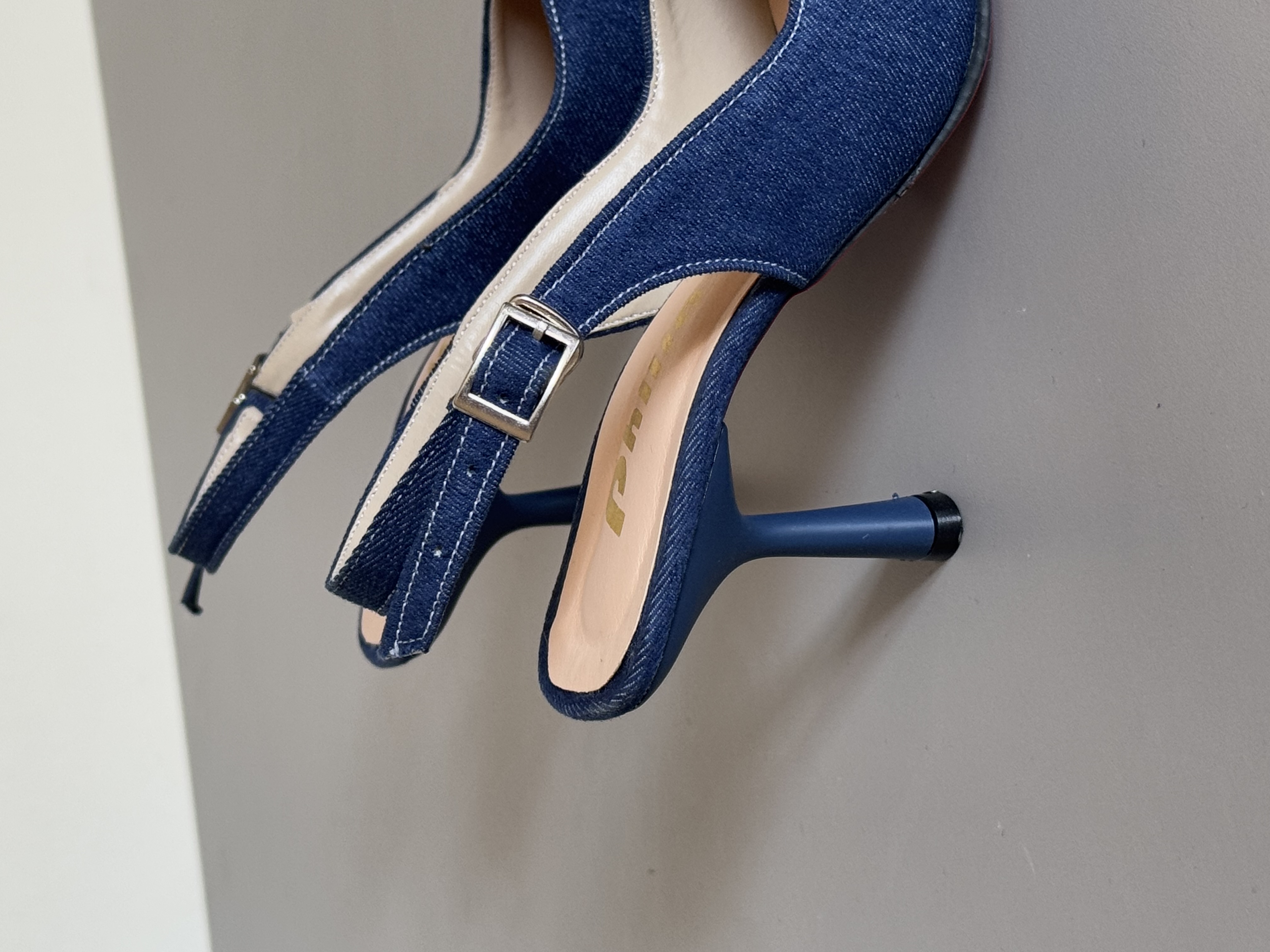 کفش جین پاشنه ۶ سانت