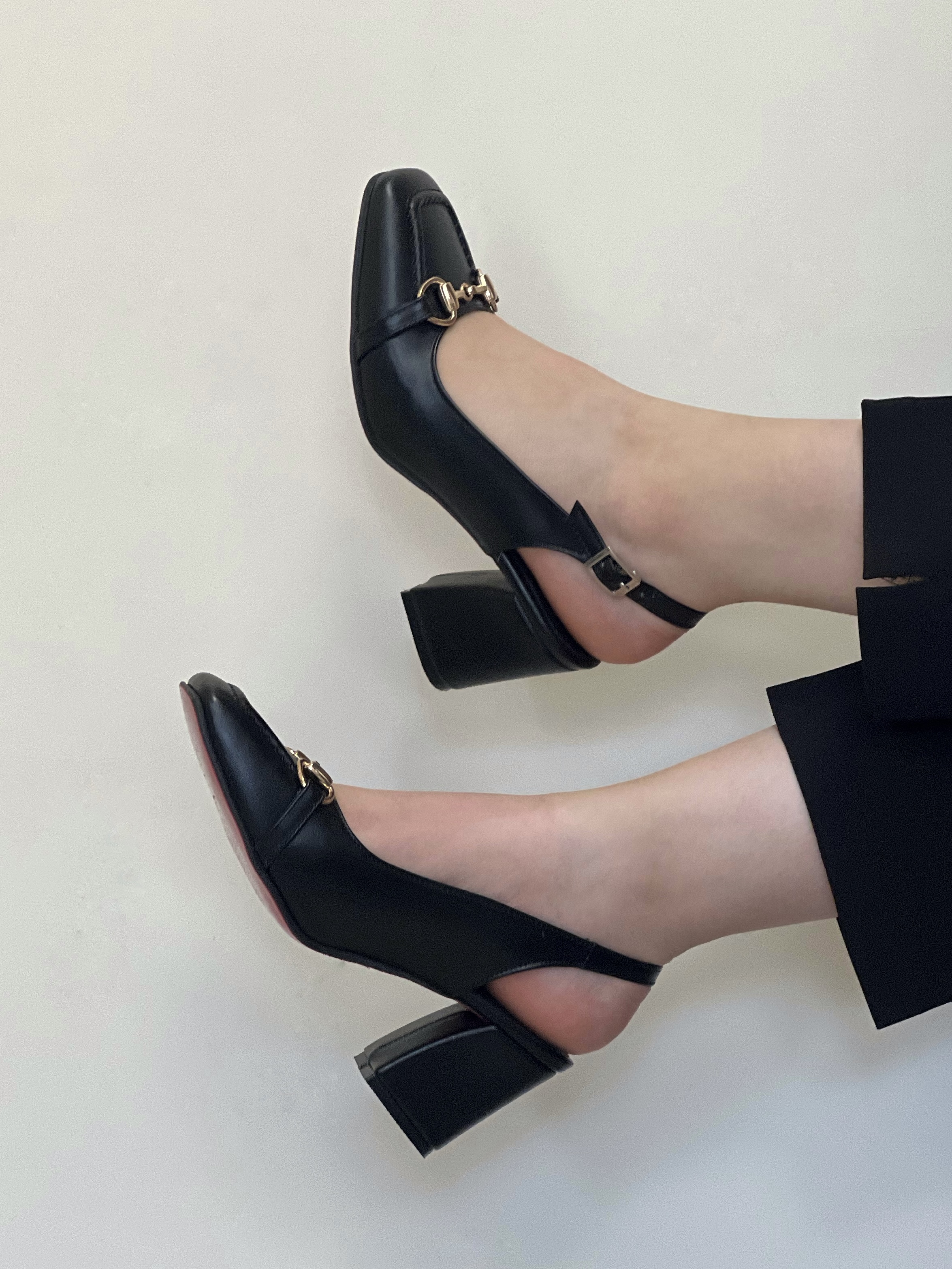 کفش جلومربعی مشکی