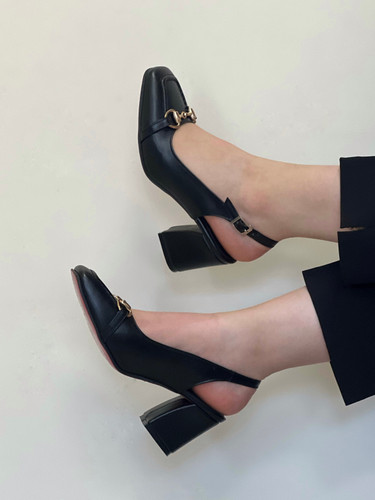 کفش جلومربعی مشکی